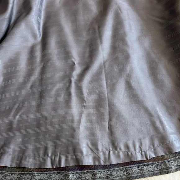 Vintage Wool Plaid Circle Wrap Skirt Gray Background Large -Darling! - Picture 8 of 10